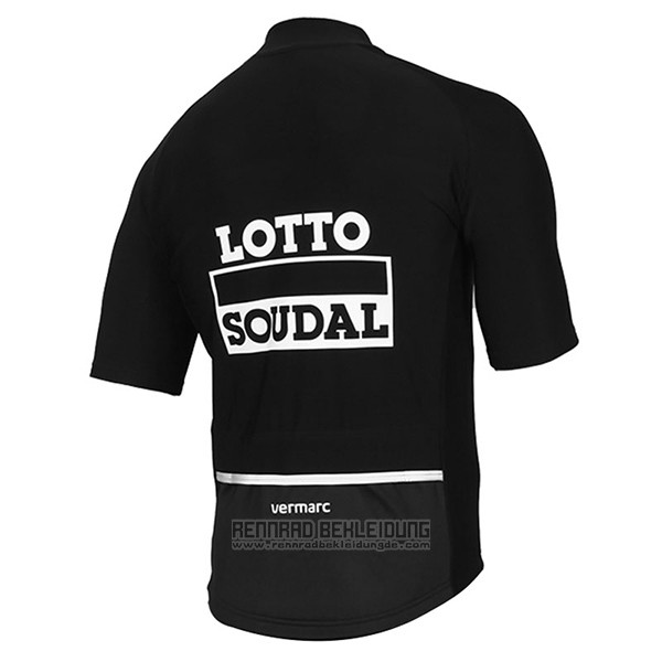 2017 Fahrradbekleidung Lotto Soudal Shwarz Trikot Kurzarm und Tragerhose - zum Schließen ins Bild klicken